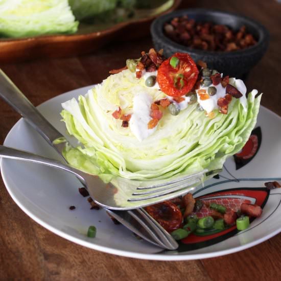 Wedge Salad + Blue Cheese Dressing