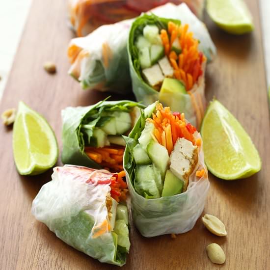 Vegan Rice Paper Rolls