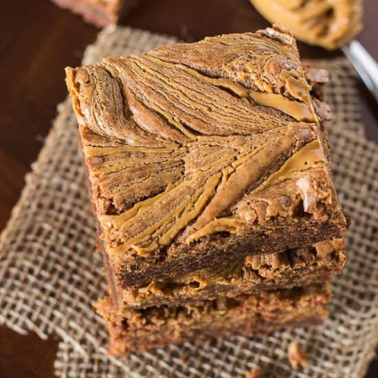 Peanut Butter Swirl Brownies