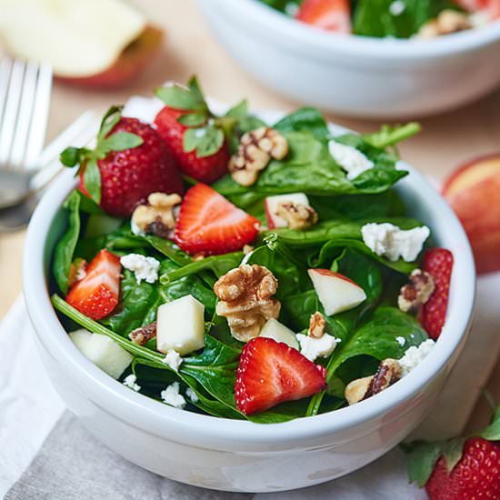 Honey Goat Cheese Strawberry Salad