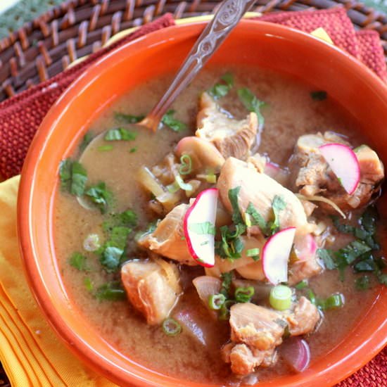 Ginger Chicken Soup with Radishes