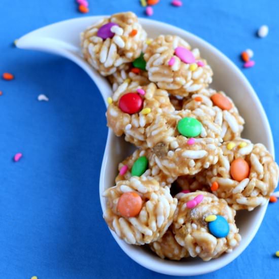 Puffed Rice Peanut Butter Balls