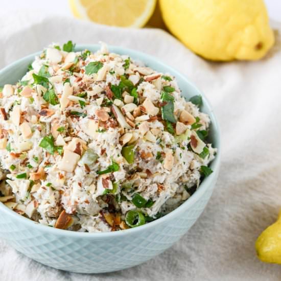 Lemon Almond Roast Chicken Salad