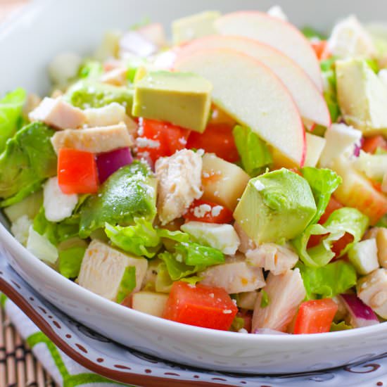 Chicken Avocado and Apple Salad