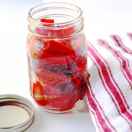 How to Roast Red Peppers