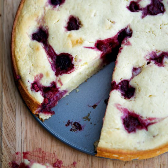 Raspberry Lemon Ricotta Cake