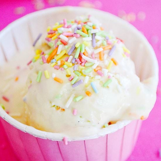 No Churn Funfetti Ice Cream