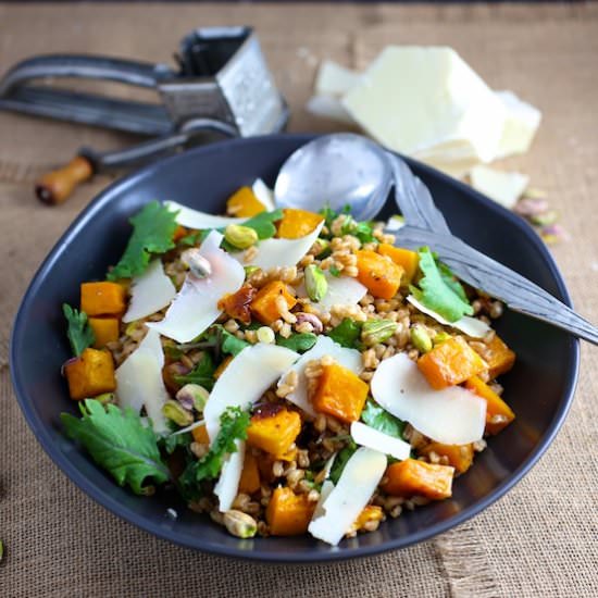 Farro Salad with Butternut Squash