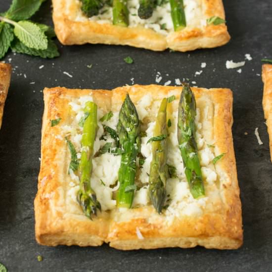 Asparagus, Ricotta & Mint Tartlets