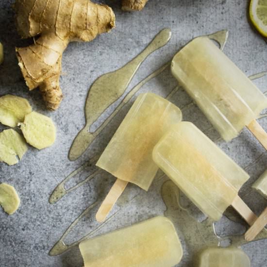 Honey Ginger Chamomile Popsicles