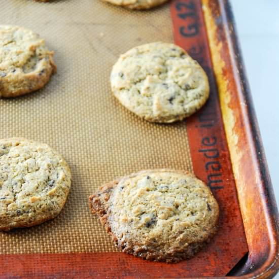 Vegan PB Dark Chocolate Cookies