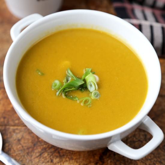 Sugar Snap Pea Soup with Miso