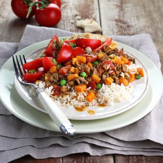 30-Minute Beef and Sweet Potato Curry
