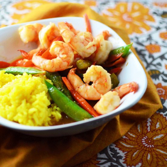 Lemony Shrimp Stir-Fry