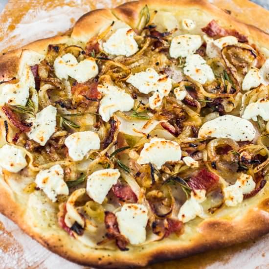 Potato, Bacon & Rosemary Pizza
