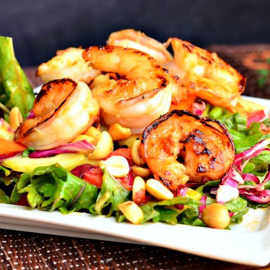 Thai Shrimp Salad w/ Peanut Dressing