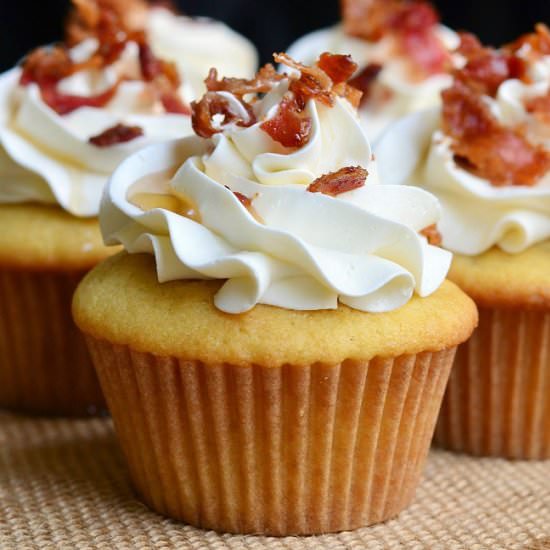 Maple Bacon Cupcakes