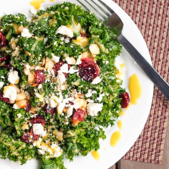 Massaged Kale Salad w/ Quinoa