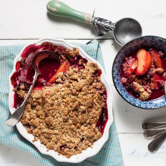 Wild Berry Pecan Crumble