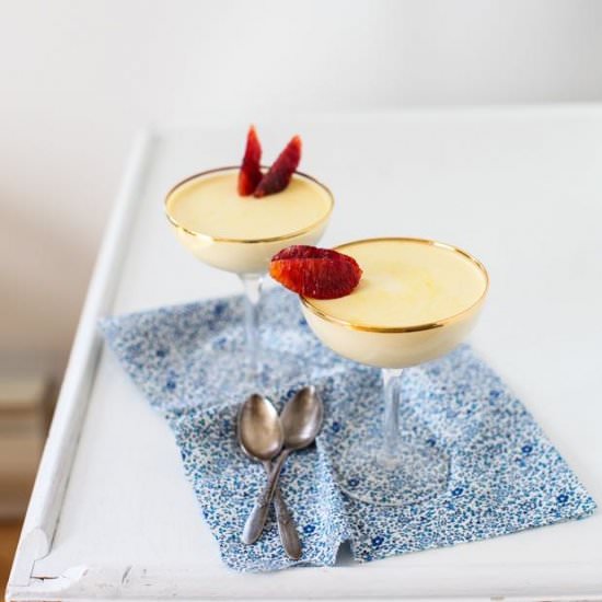 Blood Orange Panna Cotta