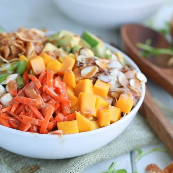 Asian Salad with Pea Sprouts