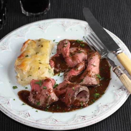 Roast Beef and Scalloped Potatoes