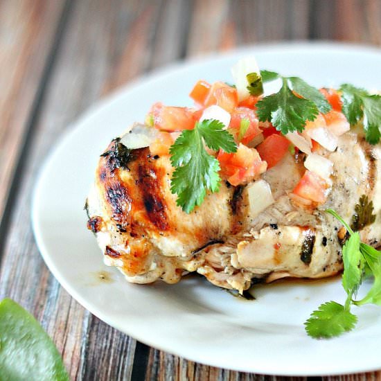 Guilt Free Cilantro Lime Chicken