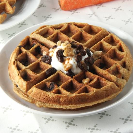 Carrot Cake Waffles