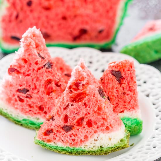 Watermelon Look-Alike Raisin Bread