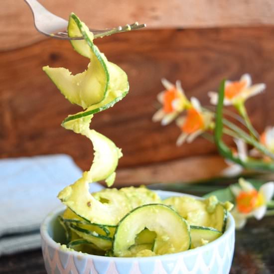 Zoodles with Avocado Sauce