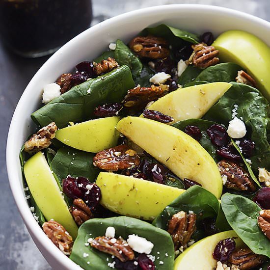 Apple Cherry Sweet Balsamic Salad