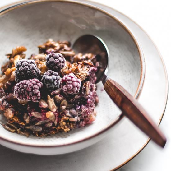 Crunchy Baked Millet With Berries