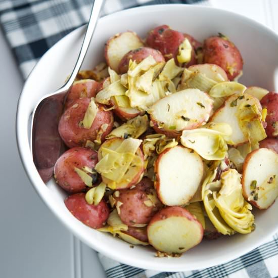 Sauteed Artichokes & Potatoes