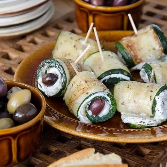 Zucchini Rolls with Goat Cheese