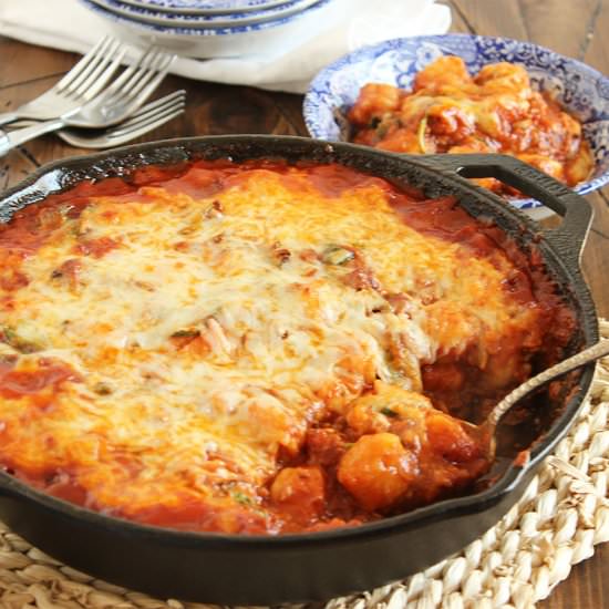 Baked Gnocchi Bolognese