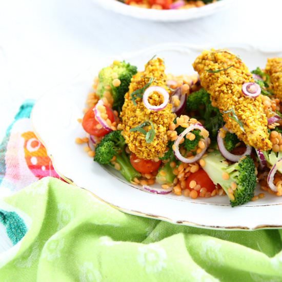 Oven Baked Dukkah-crusted Chicken Tenders