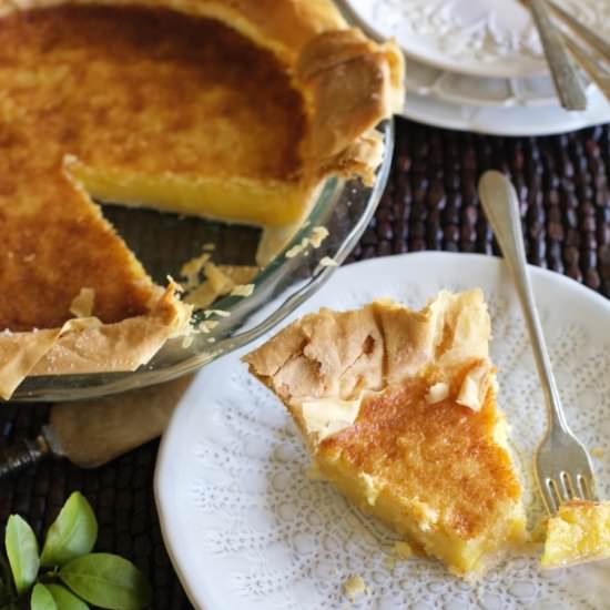 Meyer Lemon Chess Pie