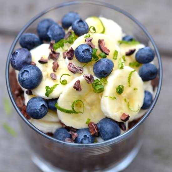 Choko/Banana Overnight Oats