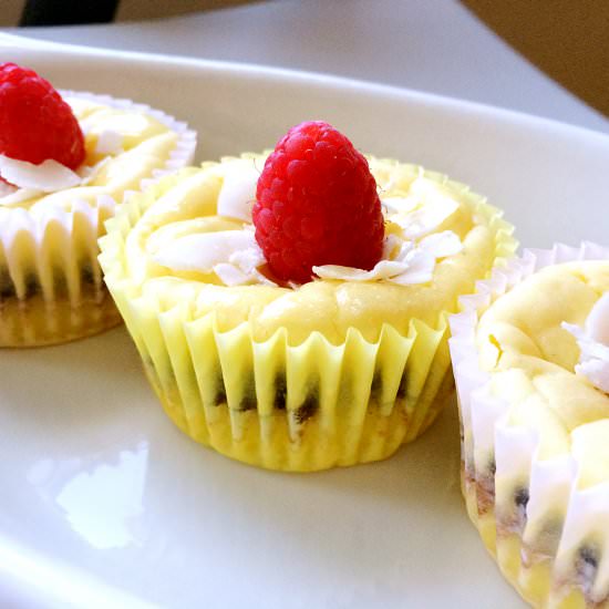 Mochi Cupcakes Topped with Coconut