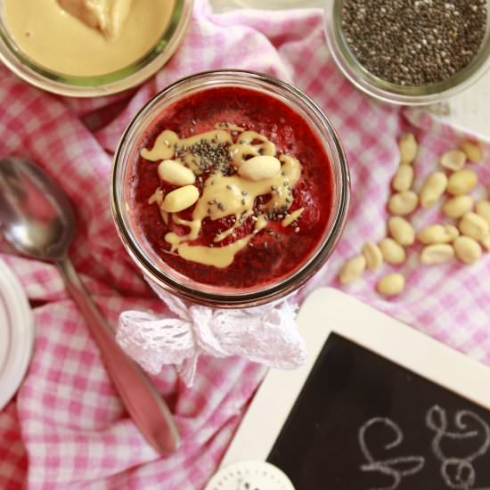 PBJ Chia Pudding (Vegan)