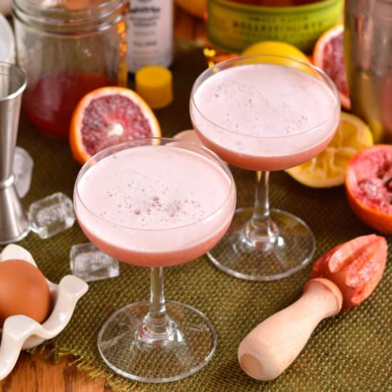 Blood Orange Whiskey Sours
