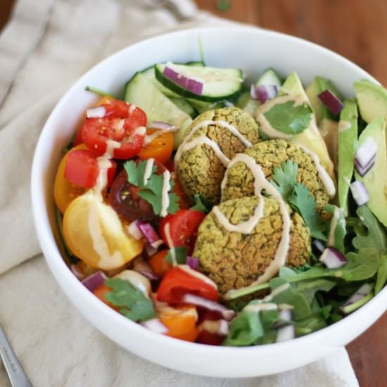 Baked Falafel Bowls
