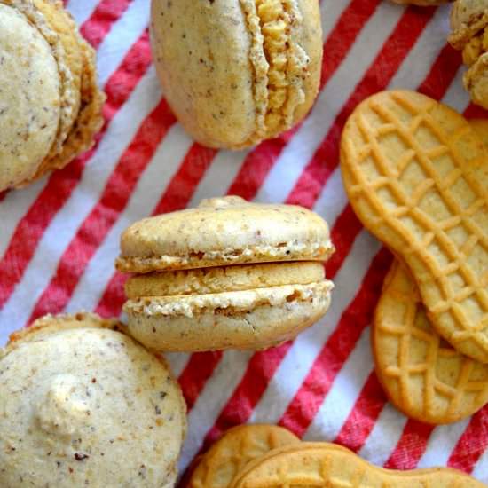 Nutter Butter Macarons