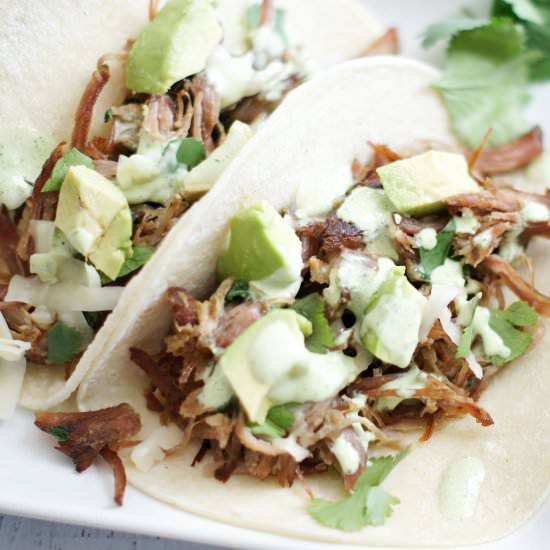 Slow Cooker Salsa Verde Carnitas