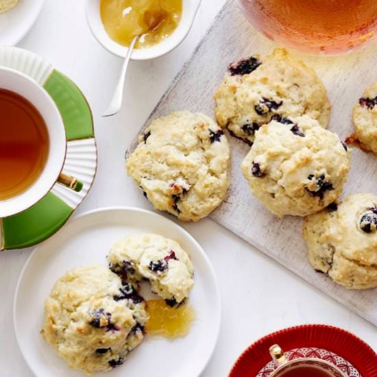 Meyer Lemon Blueberry Scones