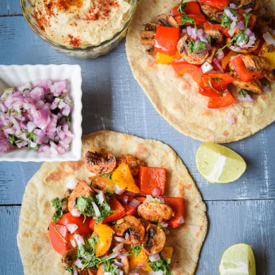 Lebanese Grilled Veg Tacos