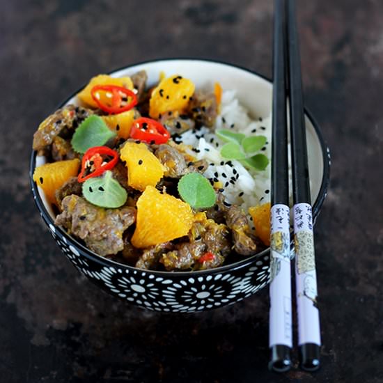 Orange beef