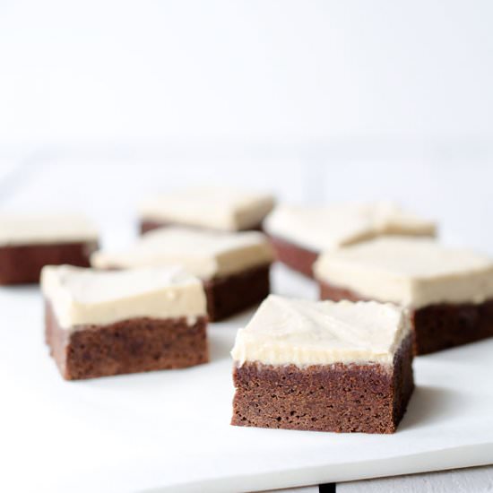 Brownies with Tahini Frosting