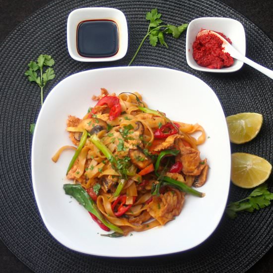 Spicy Vegetable Drunken Noodles