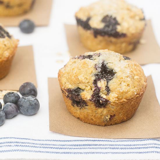 Oatmeal Blueberry Muffins